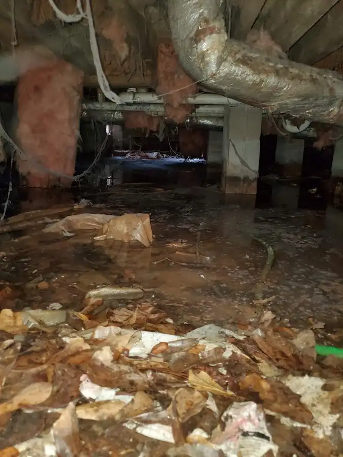 Crawl space flood assessment for Commercial Water Damage Restoration in Joshua Tree