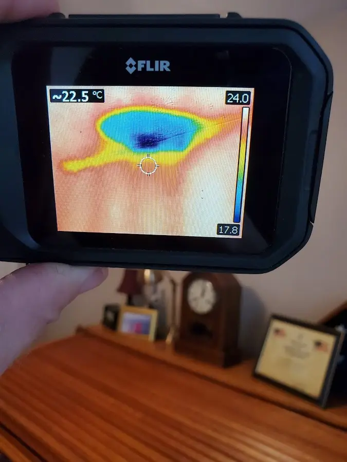 Thermal imaging inspection for water damage in Joshua Tree